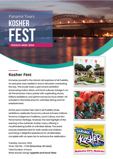 Jewish Site Tour & Kosher Fest with Kosher Lunch (Tuesday Jan, 23rd)