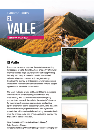 El Valle: Jan 22nd, Jan 25th